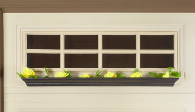 Unique Garage Products - Planter Box Door Décor - Long Panel Yellow Flowers