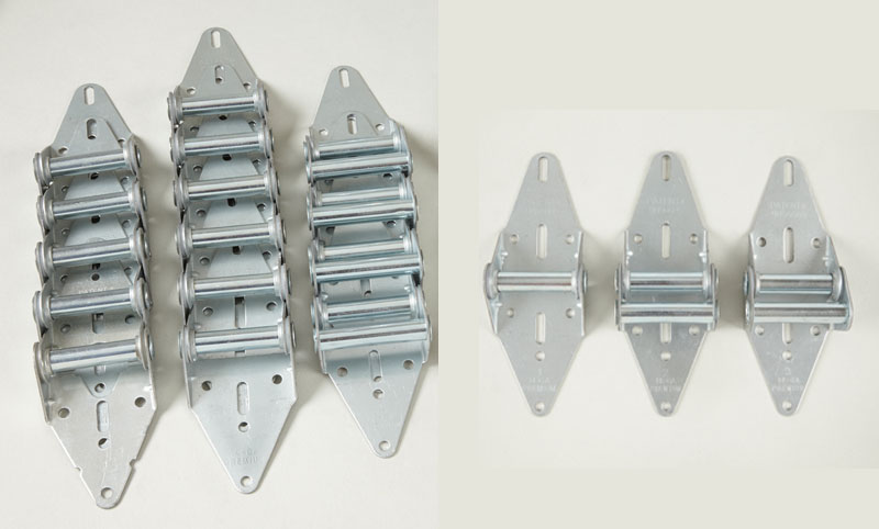 Unique Garage Products - Quiet Galvanized Hinges-14ga